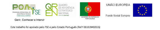 Este trabalho foi apoiado pelo FSE e pelo Estado Português (Ref.ª 001019402015)